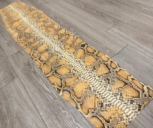 Genuine Burmese Python Belly - Honey Glossy WYSIWYG #161 product photo 1