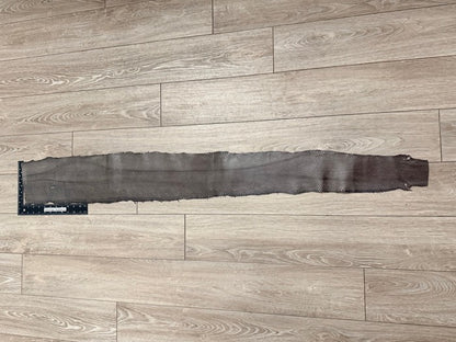 Taupe Gray Gray Brown Glossy Genuine Anaconda Snake Leather 505 product photo 2