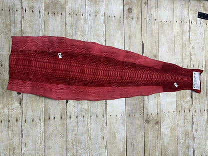 Red Satin Genuine Python Leather Belly 121 product photo 2