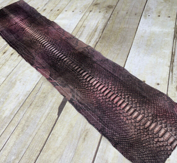 Genuine Multicolor Python Suede Nubuck Genuine Leather real hide snake skin 255