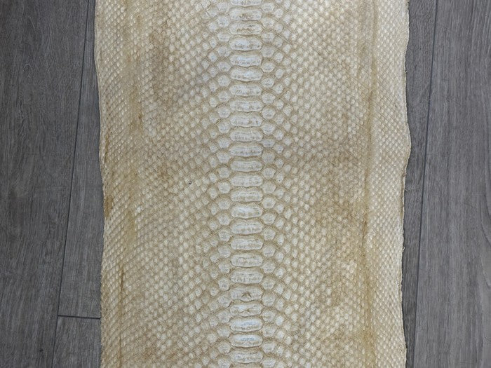 XXL Honey - Natural Pattern Satin Genuine Python Leather PYTR317 product photo 7