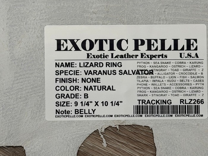 Natural Genuine Water Monitor Java Ring Lizard Leather 266 product photo 4