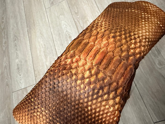 Multicolor Satin Genuine Short-Tail Python Snake Leather 177 product photo 3