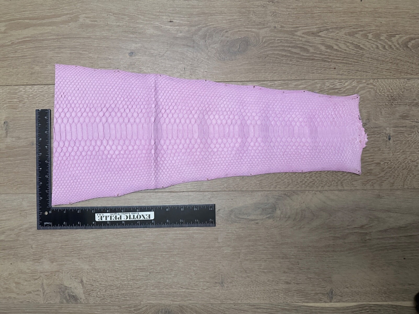 Pink Genuine Python piece Snakeskin Leather real hide snake skin Rattle Boa 411