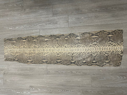 XXL Honey - Natural Pattern Satin Genuine Python Leather PYTR317 product photo 3