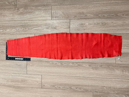 XXL Red Satin Genuine Karung Elephant Trunk Snake Leather product photo 2
