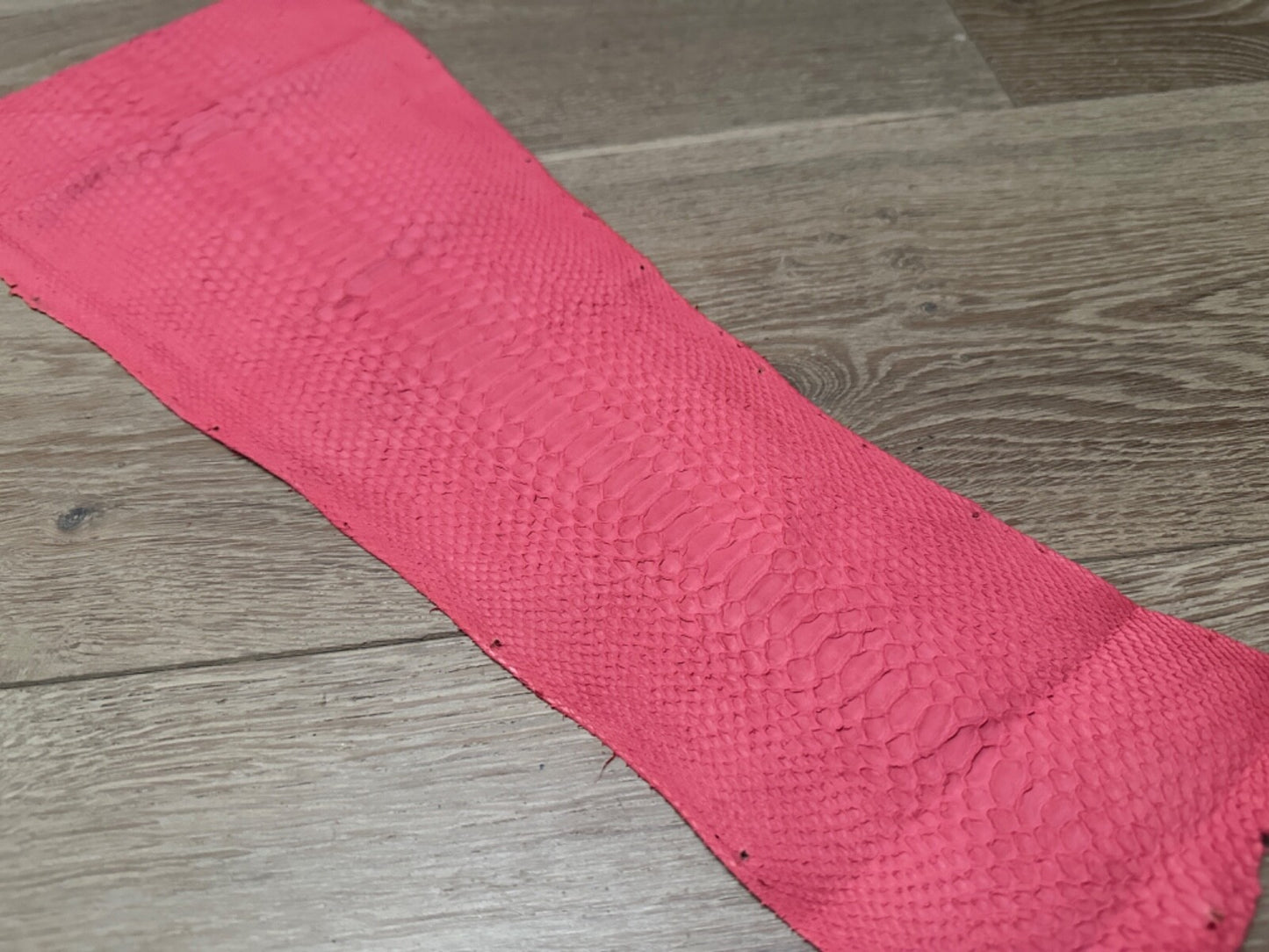 Pink Piece Genuine Python Snakeskin Leather real hide snake skin Ratle Boa 388