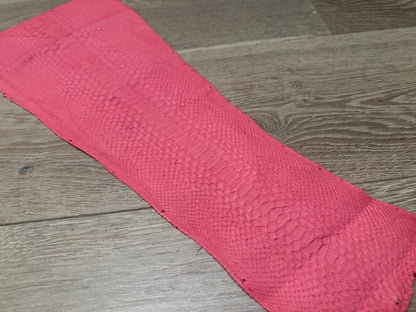 Pink Piece Genuine Python Snakeskin Leather real hide snake skin Ratle Boa 388