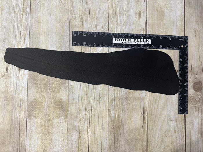 Black Genuine Salmon Leather Hide Real Exotic Fish Skin King Sockeye tilapia 369