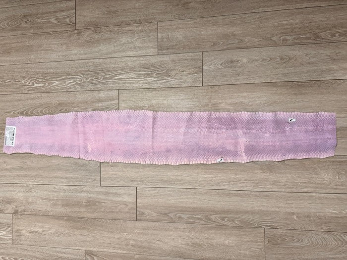 Purple With Natural Pattern Sanded Glossy Genuine Reticulated Python Snake Leather 488 product photo 5