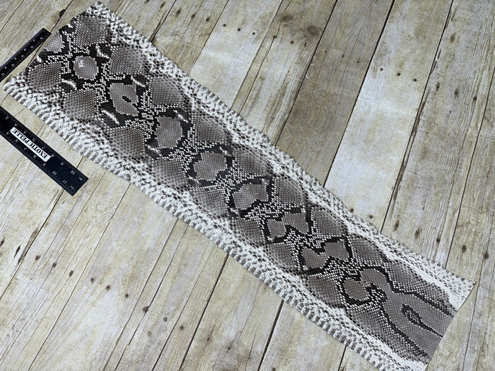 Natural Genuine Python Italian Snakeskin Leather real hide snake skin Rattle 163