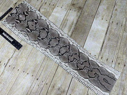 Natural Genuine Python Italian Snakeskin Leather real hide snake skin Rattle 163