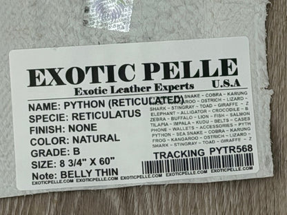 Natural Genuine Python Leather PYTR568 product photo 5