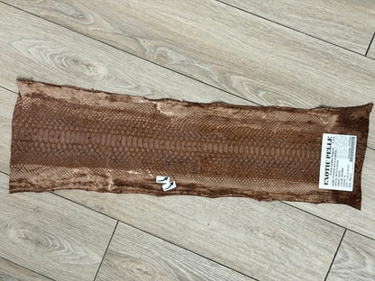 Brown Satin Genuine Reticulated Python Snake Leather 561 product photo 3