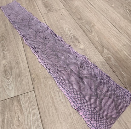 Purple Natural Pattern Sanded Gloss Genuine Reticulated Python Snake Leather 487 product photo 1