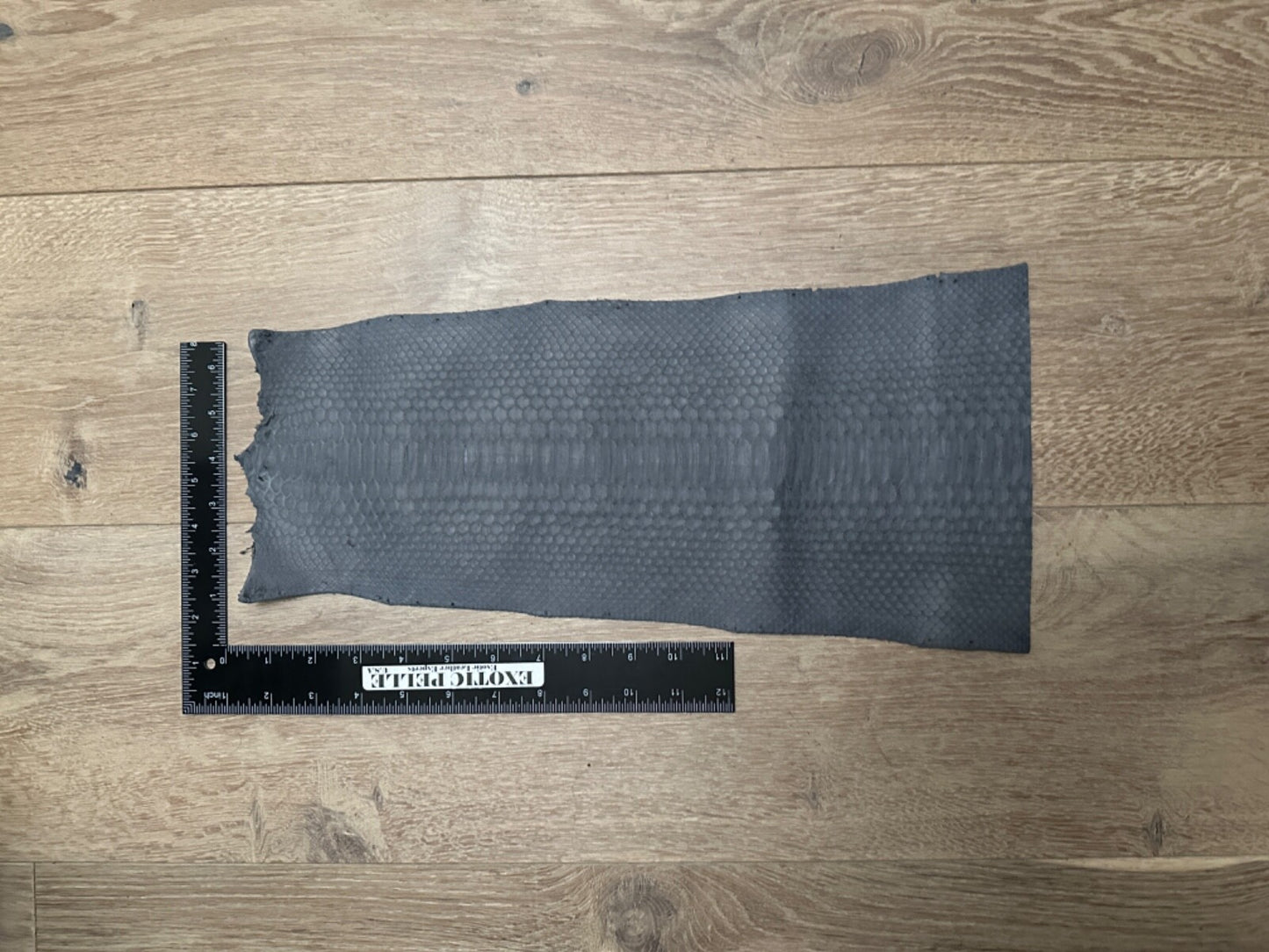 Grey Gray Piece Genuine Python Snakeskin Leather real hide snake skin Rattle 378