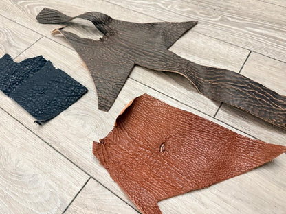 Assorted Genuine Shark Fish Leather Scraps 37 product photo 3