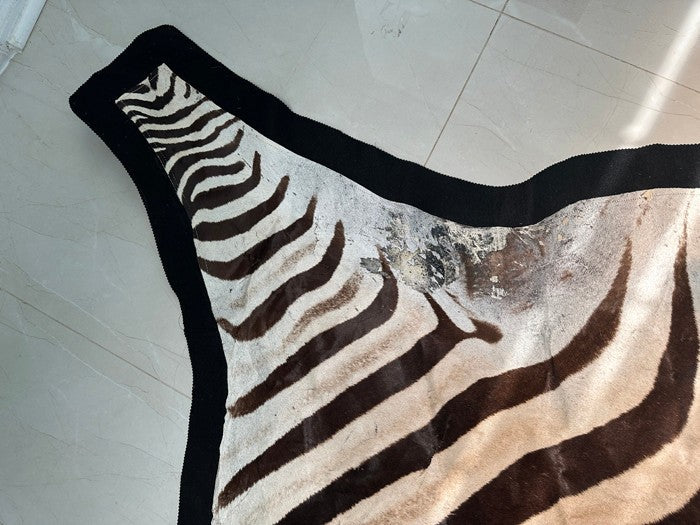 NEW JUMBO 10+ Foot Genuine African Burchells Zebra Rug Safari hair on Hide Skin