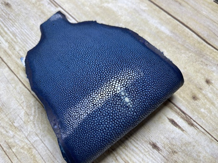 Blue Sanded Genuine Stingray Leather RAY946 product photo 3