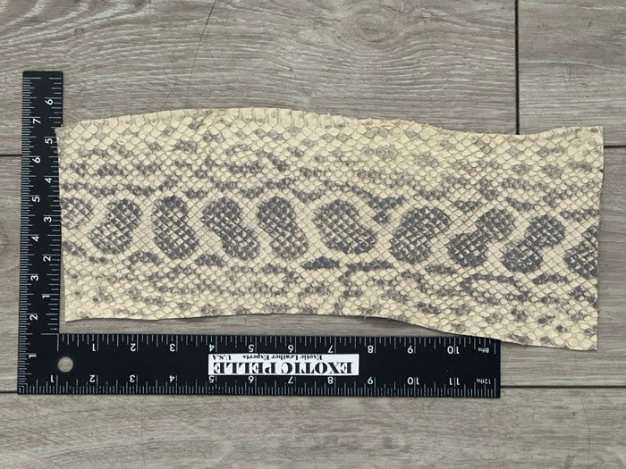 Bone Natural Genuine Anaconda Snake skin Leather hide python real boa rattle 189