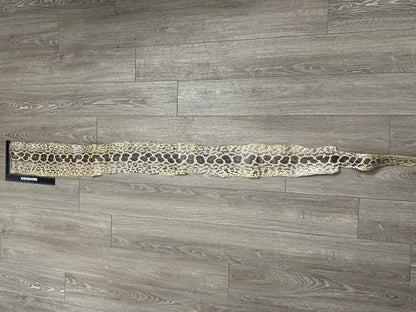 Ivory Natural Tan Anaconda Snake skin Leather real hide python boa rattle 303