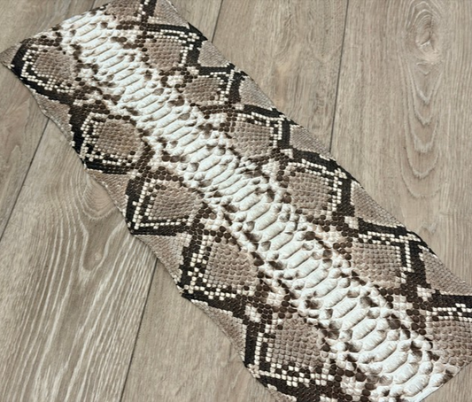 Natural Genuine Python Leather PYTR392 product photo 1