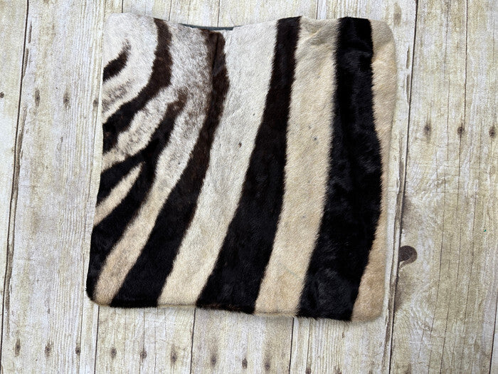 New Genuine Zebra Pillow Real African Burchell Cushion Leather Hide Taxidermy 08