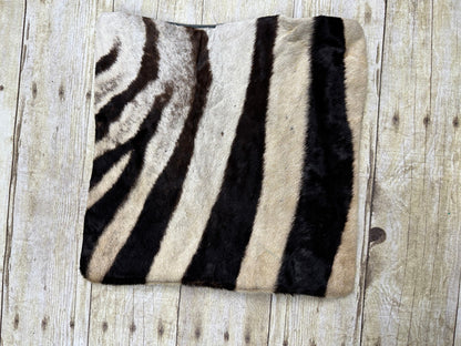 New Genuine Zebra Pillow Real African Burchell Cushion Leather Hide Taxidermy 08