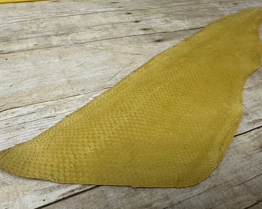 Yellow Genuine Salmon Fish Leather 349 product photo 1