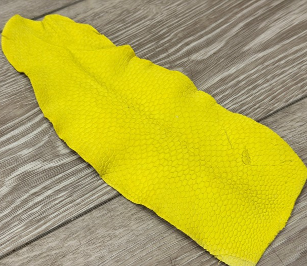 Yellow Genuine Beaver Tail Leather 191 product photo 1