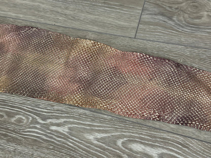 Multicolor Genuine Anaconda Leather real hide snake skin python boa rattle 273