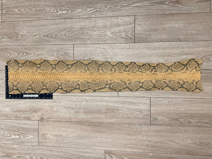 Tan Natural Pattern Matte Genuine Reticulated Python Snake Leather 366 product photo 2