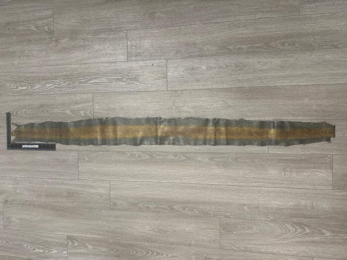 Green Natural Genuine Anaconda Snakeskin Leather real hide snake skin python 313