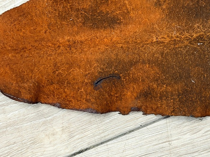 Genuine Beaver Tail Leather - Brown Marbled Satin WYSIWYG 202 product photo 4