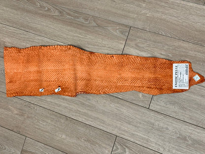 Mahogany Natural Pattern Glossy Genuine Anaconda Leather ANC548 product photo 3