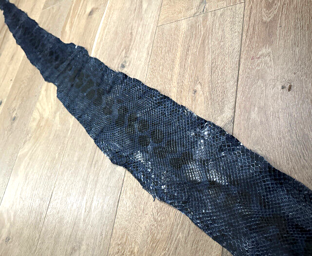 Blue Genuine Anaconda Snakeskin Leather real hide snake skin python boa 134