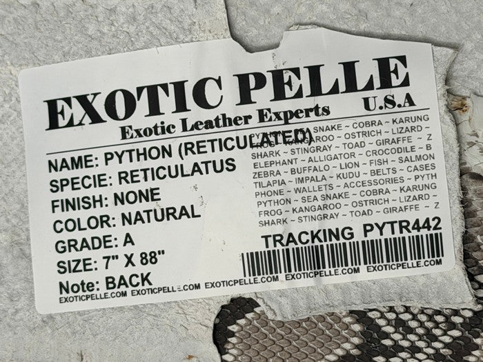 Genuine Reticulated Python - Natural WYSIWYG 442 product photo 4