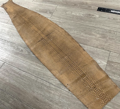 TAN Genuine Python Snakeskin Leather real hide snake skin Rattle Boa 151