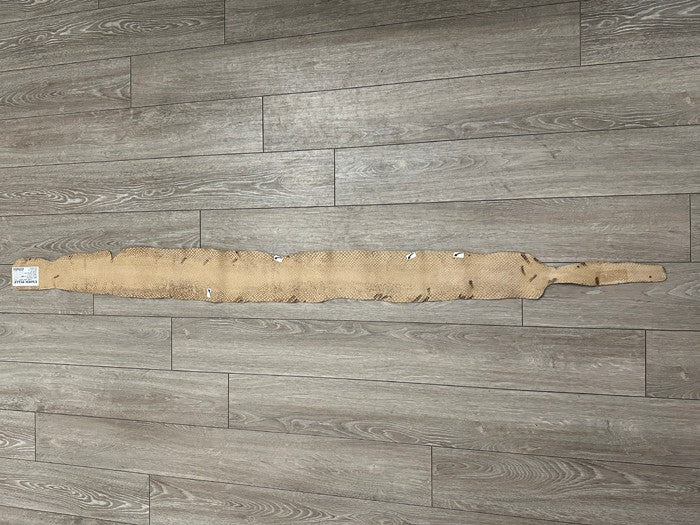 Tan Natural Pattern Glossy Genuine Anaconda Snake Leather 251 product photo 4