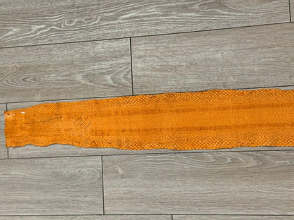 Tangerine Natural Pattern Genuine Anaconda Snake Leather 460 product photo 4