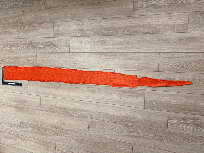 Red Natural Pattern Genuine Anaconda Snake Leather 128 product photo 2