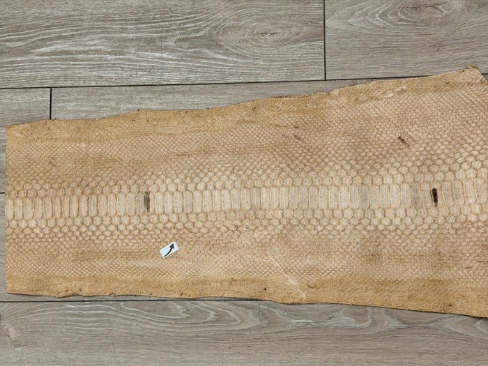 Tan Natural Pattern Glossy Genuine Python Leather PYTR616 product photo 4