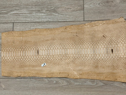 Tan Natural Pattern Glossy Genuine Python Leather PYTR616 product photo 4