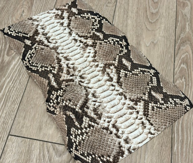 Natural Genuine Python Leather PYTR391 product photo 1