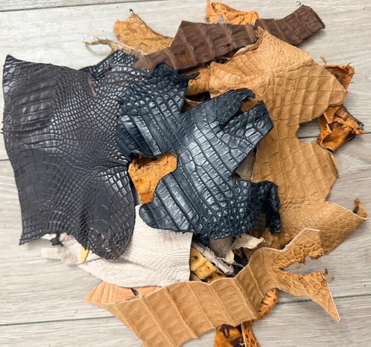 Assorted Genuine Crocodile Leather Scraps 322 product photo 1