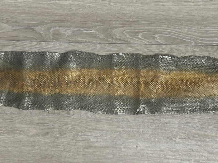 Green Natural Genuine Anaconda Snakeskin Leather real hide snake skin python 313