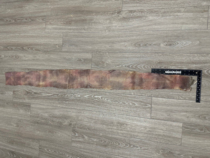 Multicolor Genuine Anaconda Leather real hide snake skin python boa rattle 273