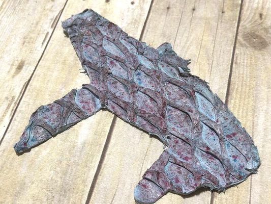 Cotton candy Pirarucu Hide Genuine Skin Arapaimia Gigas Remnant Fish Leather 234