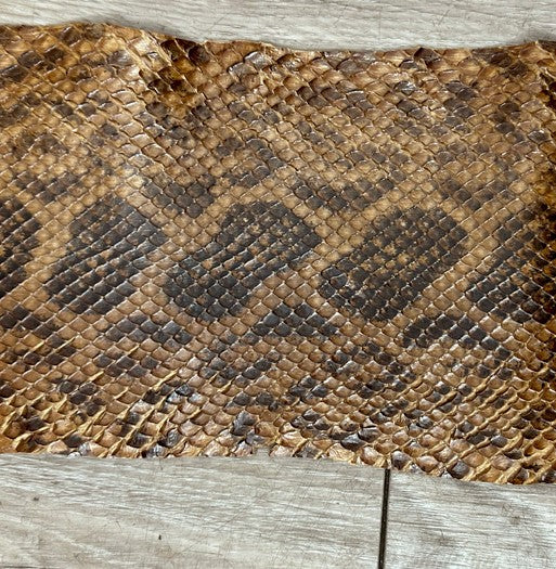 Tan Natural Pattern Glossy Genuine Anaconda Snake Leather 251 product photo 2