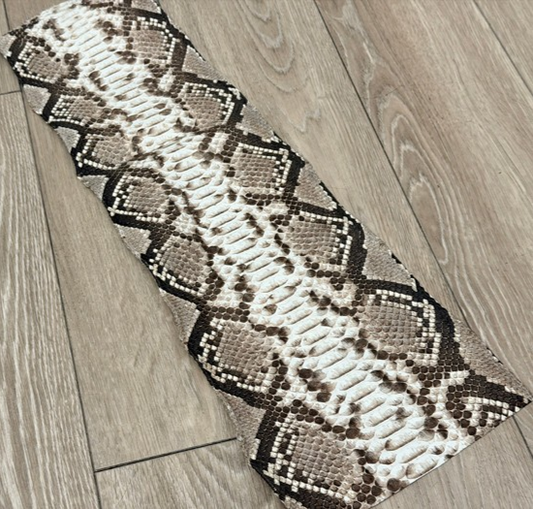 Genuine Reticulated Python Leather - Natural Belly Cut WYSIWYG 393 product photo 1